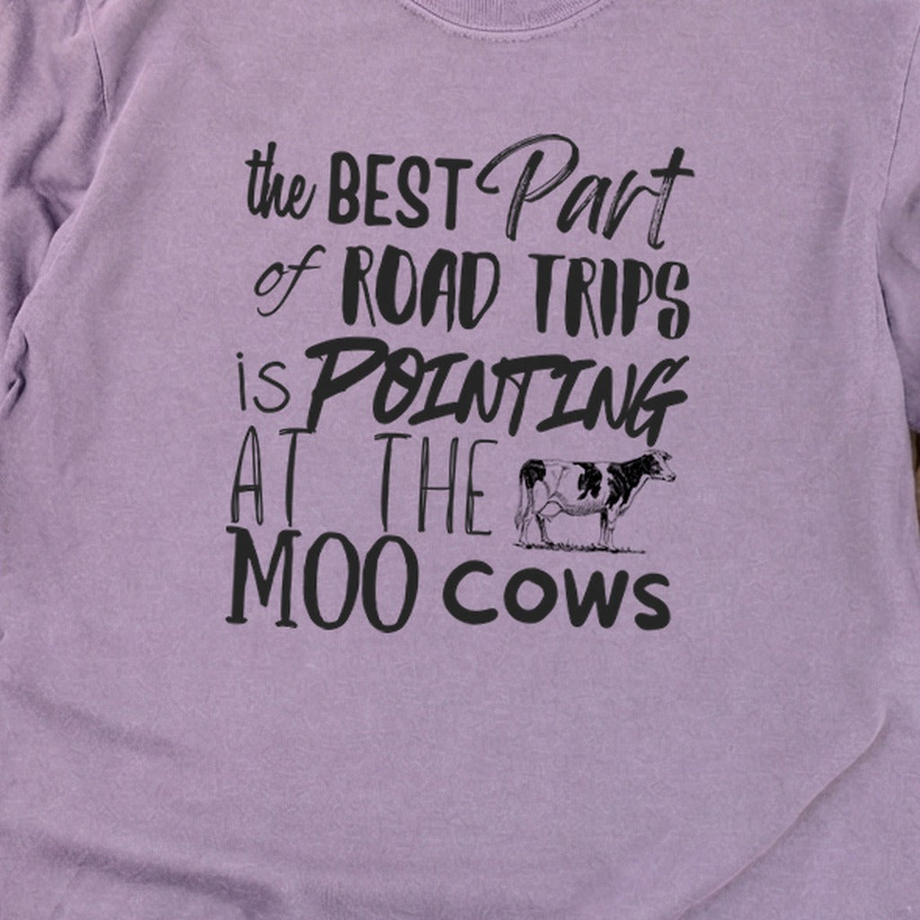 Moo Cows Road Trip Cotton Long Sleeve