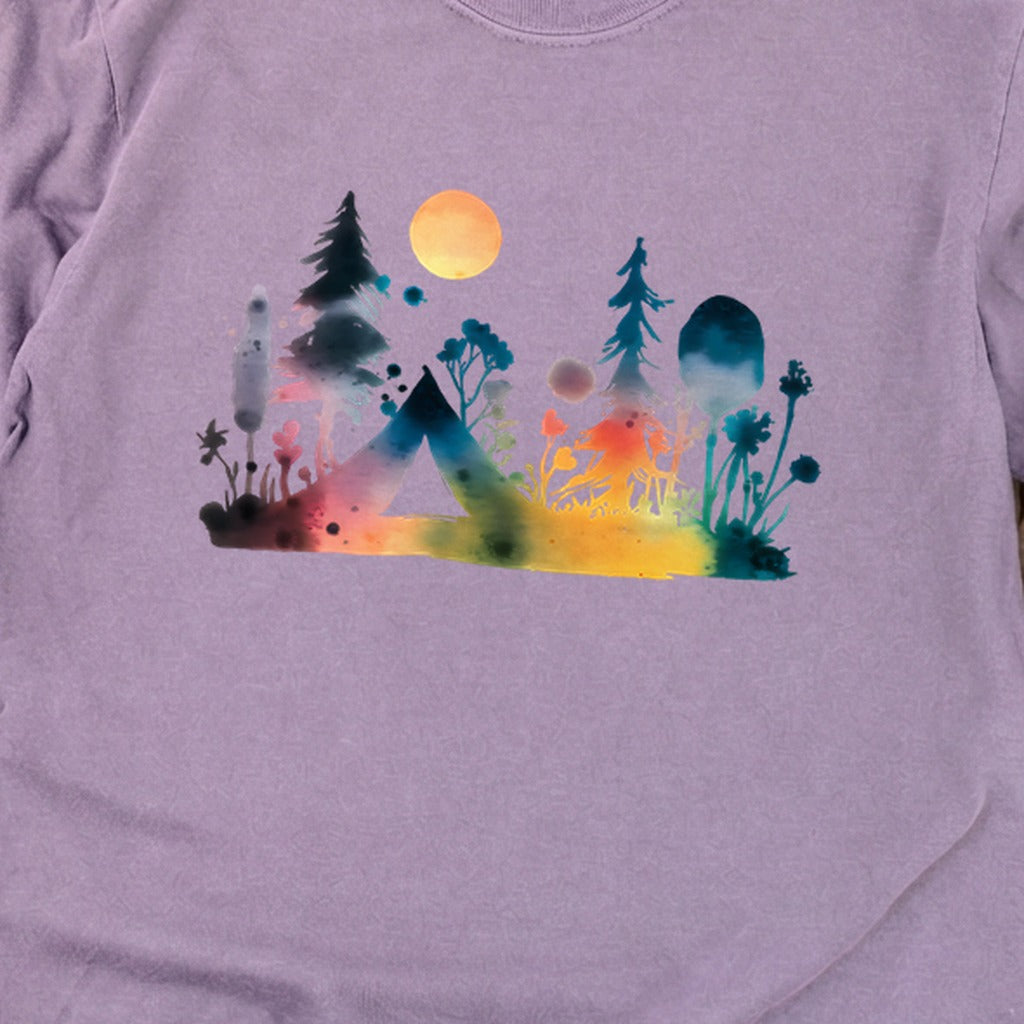 Watercolor Wildflower Retreat Cotton Long Sleeve