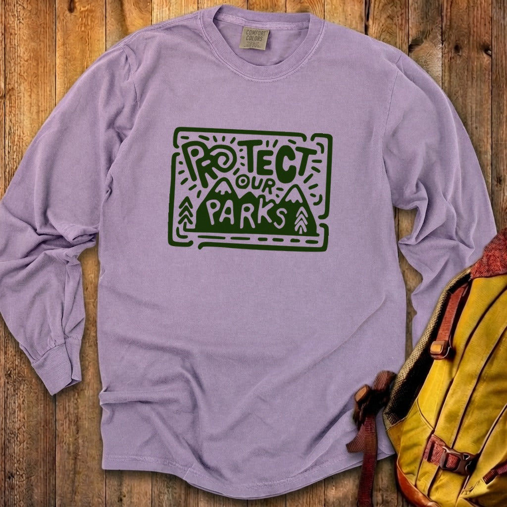 Protect Our Parks Cotton Long Sleeve