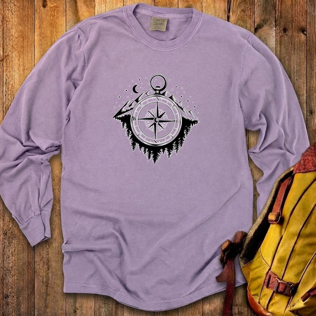 Navigate the Mountains Cotton Long Sleeve
