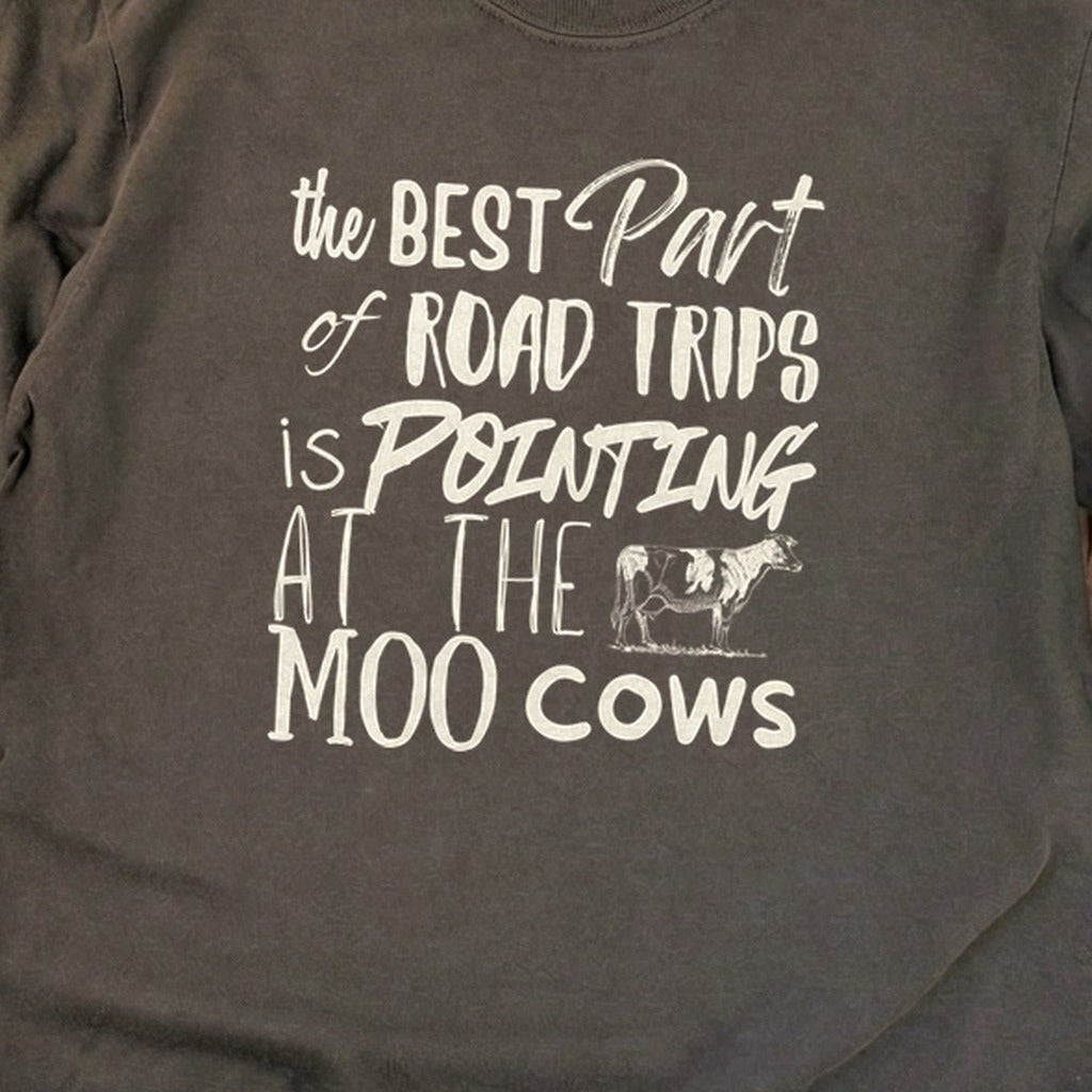 Moo Cows Road Trip Cotton Long Sleeve