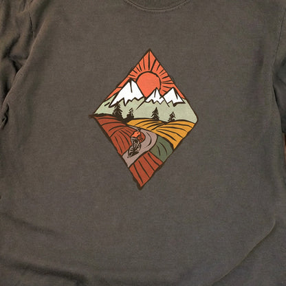 Pedal to the Peaks Cotton Long Sleeve