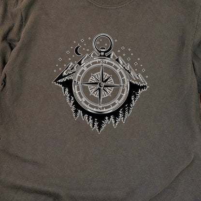 Navigate the Mountains Cotton Long Sleeve