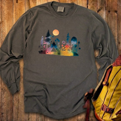 Watercolor Wildflower Retreat Cotton Long Sleeve