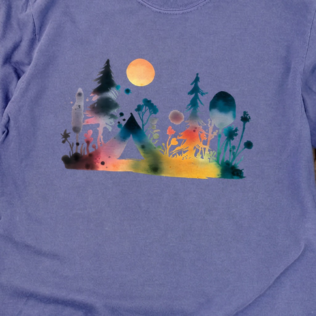Watercolor Wildflower Retreat Cotton Long Sleeve