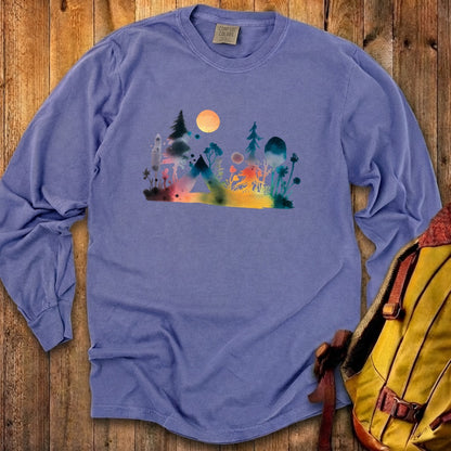 Watercolor Wildflower Retreat Cotton Long Sleeve